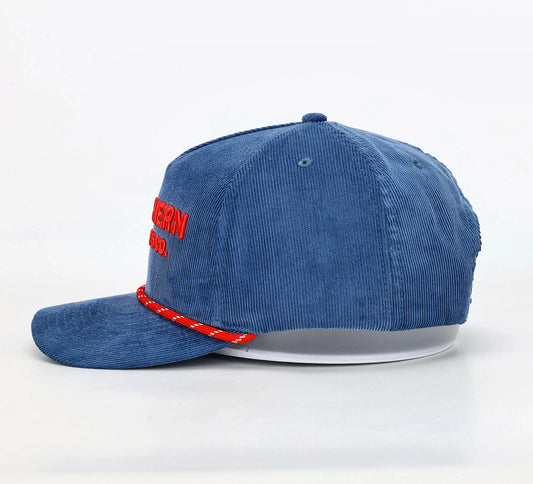 Blue & Red Corduroy