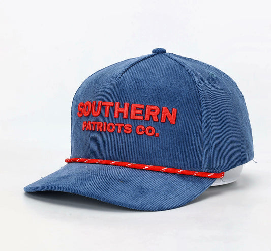 Blue & Red Corduroy