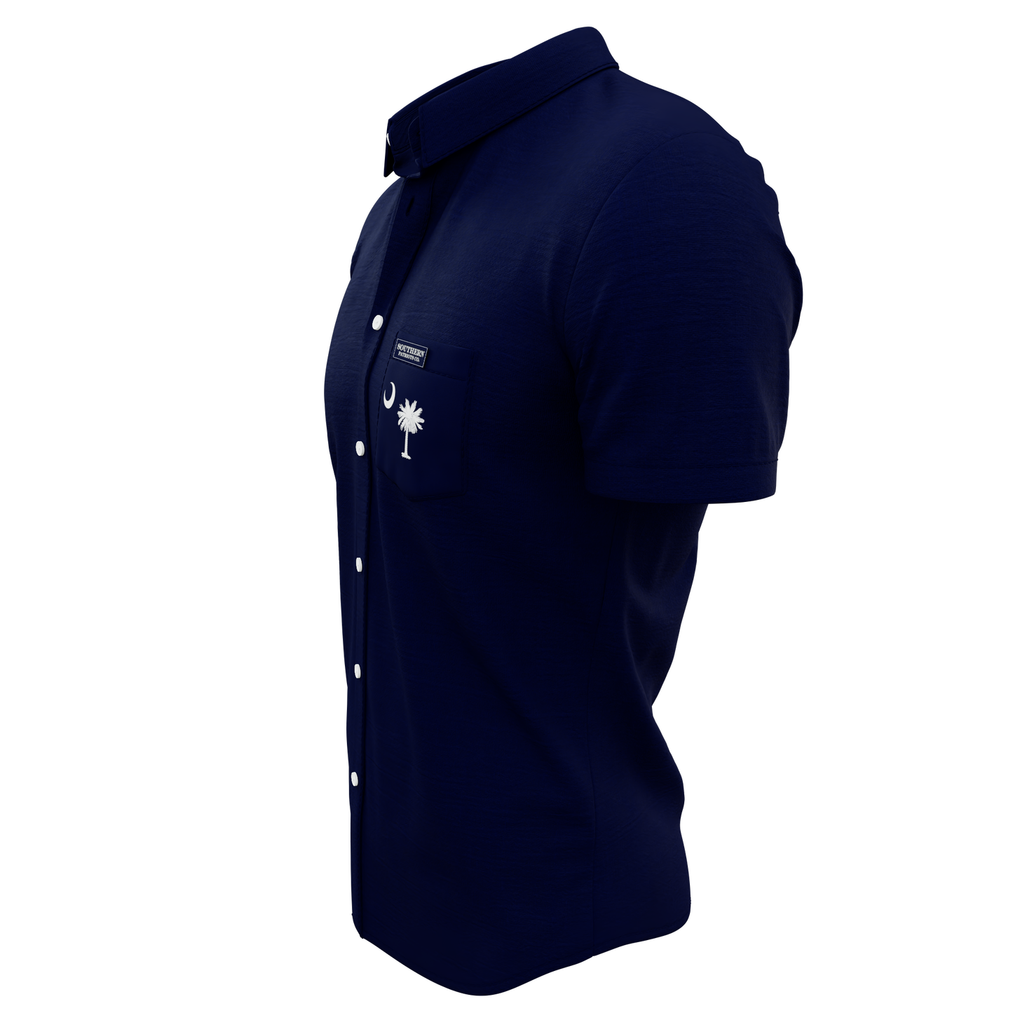 Navy Blue Palmetto Tree