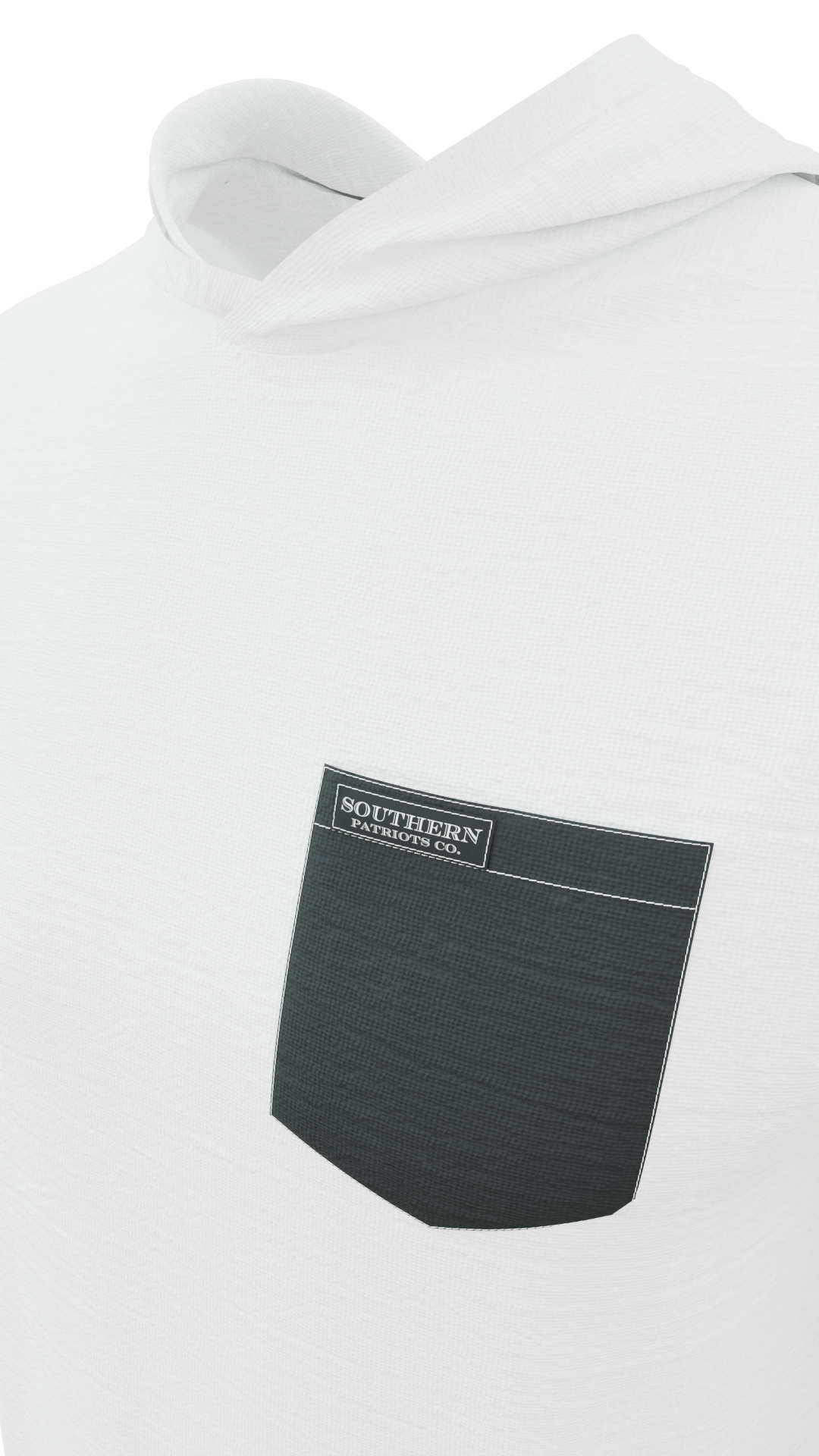 White & Charcoal Gray Pocket