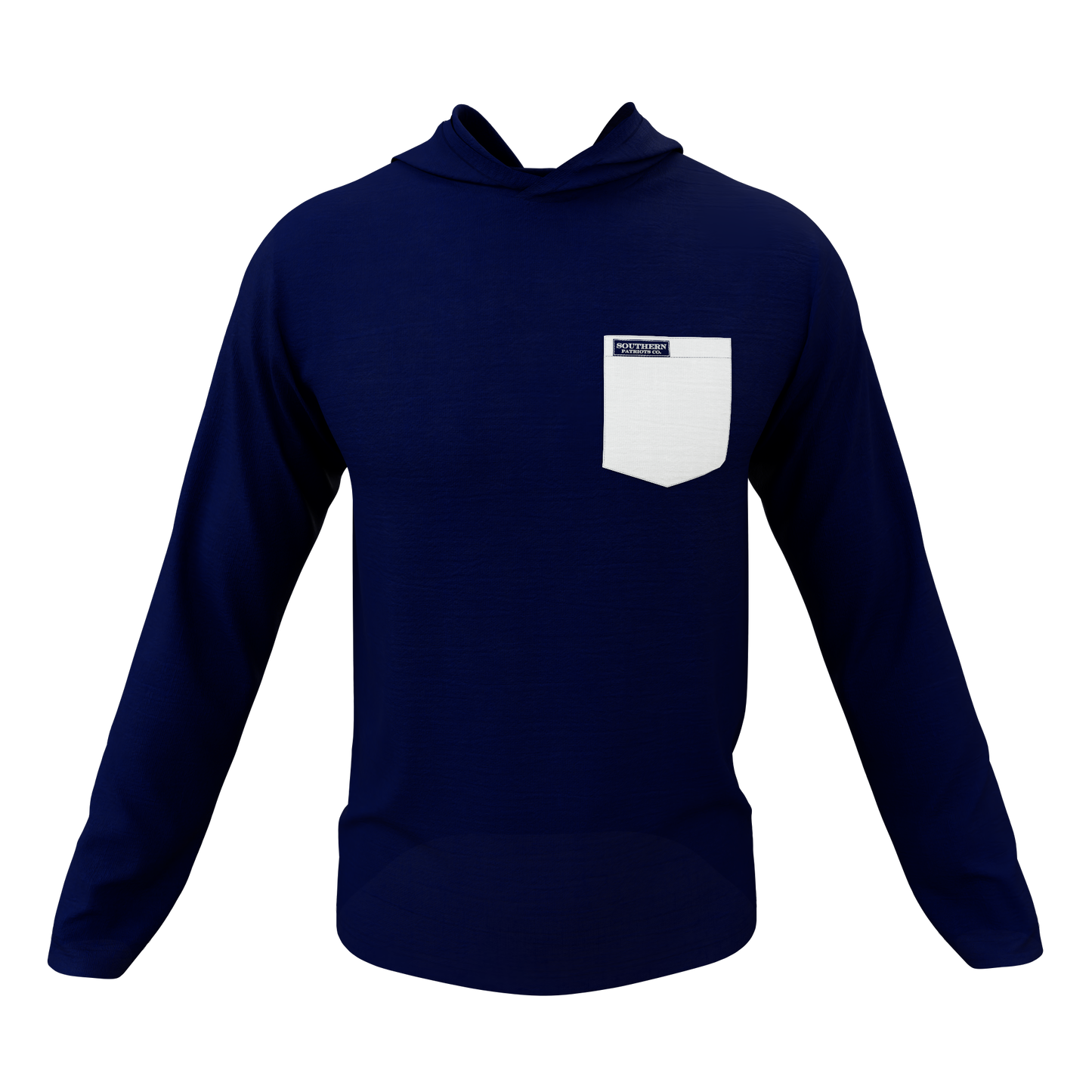 Navy Blue & White Pocket
