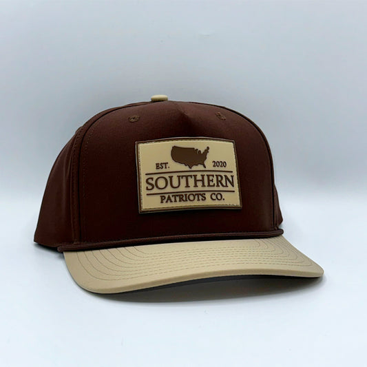 Brown & Khaki Rope Hat