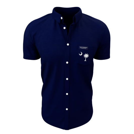 Navy Blue Palmetto Tree