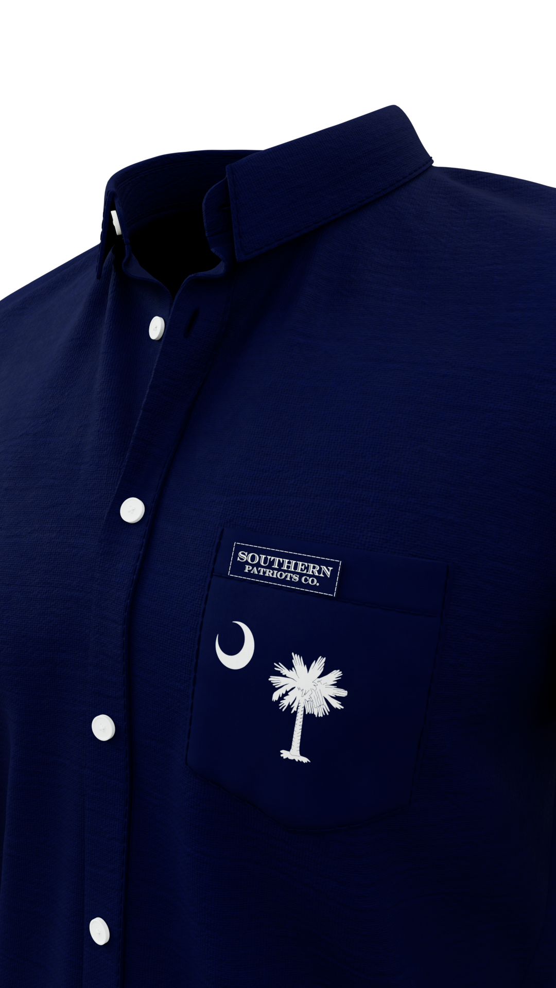 Navy Blue Palmetto Tree