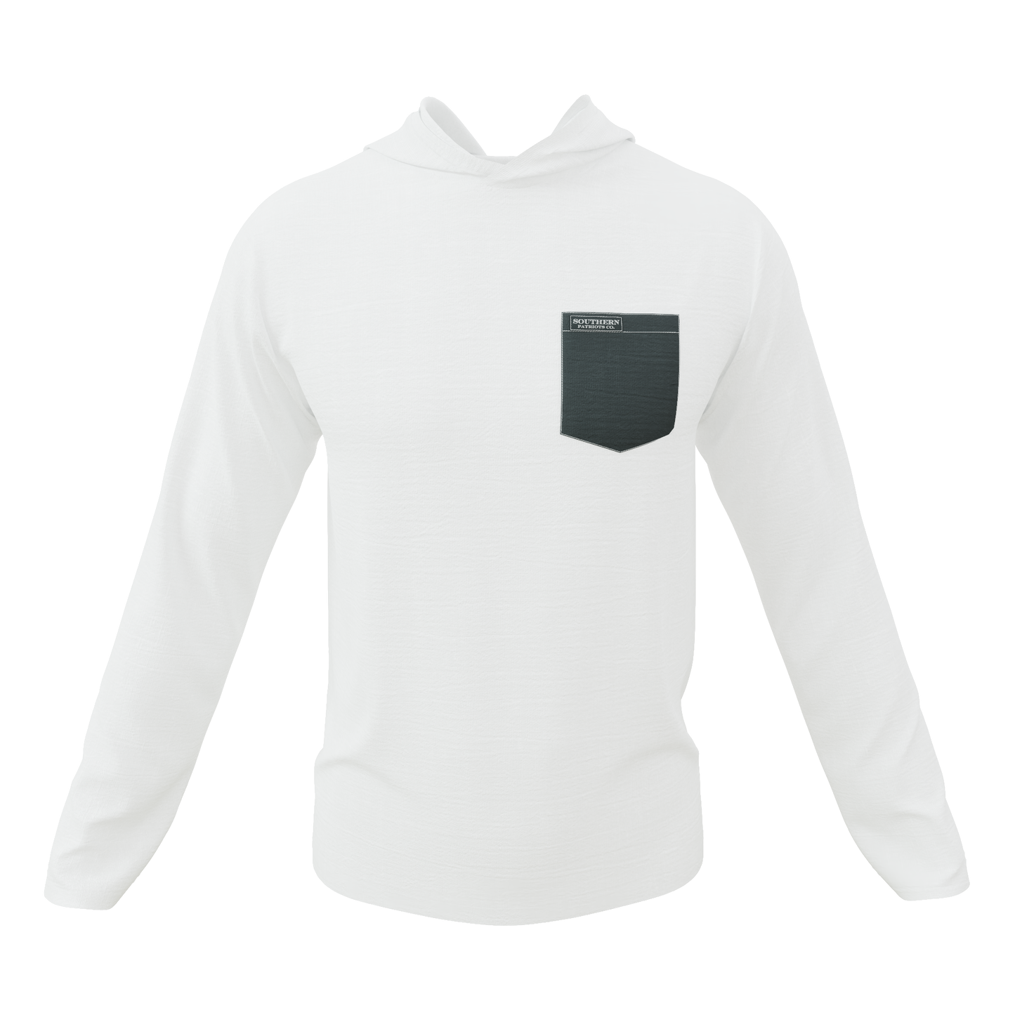 White & Charcoal Gray Pocket